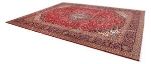 Tappeto Ardakan Medaglione Floreale Rosso Blu Scuro 310x400 Cm