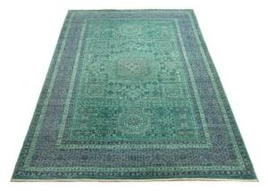 Tappeto Kairo Geometrico Verde Petrolio Blu 123x190 Cm