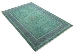 Tappeto Kairo Geometrico Verde Petrolio Blu 123x190 Cm