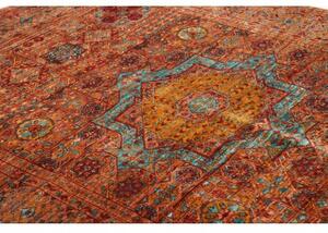 Tappeto Kairo Stilizzato Ruggine Azzurro 126x172 Cm