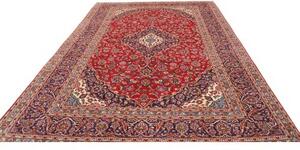 Tappeto Ardakan Medaglione Floreale Rosso Blu Scuro 247x360 Cm