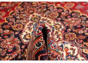 Tappeto Ardakan Medaglione Floreale Rosso Blu Scuro 310x400 Cm