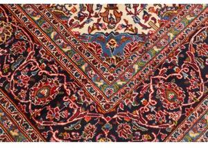 Tappeto Ardakan Medaglione Floreale Rosso Blu Scuro 310x400 Cm