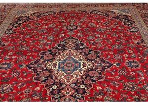 Tappeto Ardakan Medaglione Floreale Rosso Blu Scuro 256x386 Cm