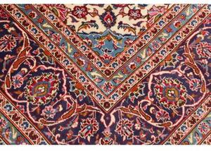 Tappeto Ardakan Medaglione Floreale Rosso Blu Scuro 247x360 Cm