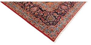 Tappeto Ardakan Medaglione Floreale Rosso Blu Scuro 297x393 Cm