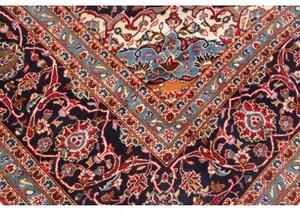Tappeto Ardakan Medaglione Floreale Rosso Blu Scuro 297x393 Cm