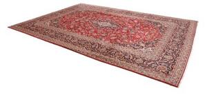 Tappeto Ardakan Medaglione Floreale Rosso Blu Scuro 254x378 Cm