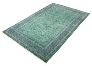 Tappeto Kairo Geometrico Verde Petrolio Blu 123x190 Cm