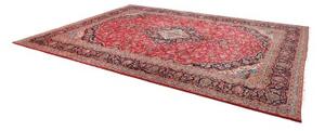 Tappeto Ardakan Medaglione Floreale Rosso Blu Scuro 297x393 Cm