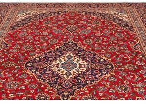 Tappeto Ardakan Medaglione Floreale Rosso Blu Scuro 247x360 Cm