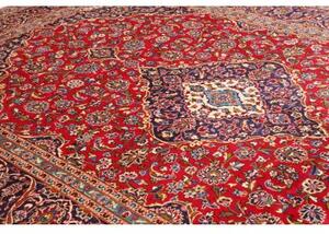 Tappeto Ardakan Medaglione Floreale Rosso Blu Scuro 247x360 Cm