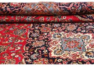 Tappeto Ardakan Medaglione Floreale Rosso Blu Scuro 297x393 Cm