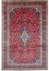 Tappeto Ardakan Medaglione Floreale Rosso Blu Scuro 256x386 Cm