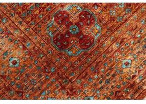 Tappeto Kairo Stilizzato Ruggine Azzurro 126x172 Cm