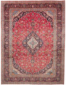 Tappeto Ardakan Medaglione Floreale Rosso Blu Scuro 297x393 Cm
