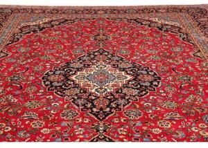 Tappeto Ardakan Medaglione Floreale Rosso Blu Scuro 297x393 Cm