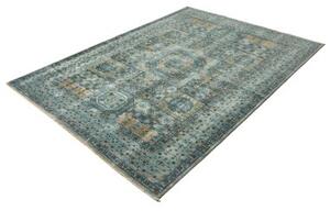 Tappeto Kairo Geometrico Verde Petrolio Beige 168x233 Cm