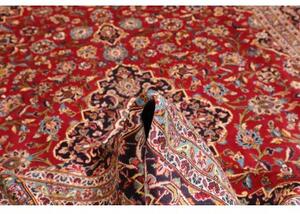 Tappeto Ardakan Medaglione Floreale Rosso Blu Scuro 254x378 Cm