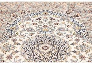 Tappeto Nain 9la Medaglione Floreale Avorio Blu 175x260 Cm