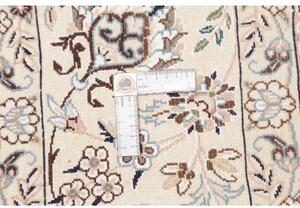 Tappeto Nain 9la Medaglione Floreale Avorio Blu Scuro 210x332 Cm