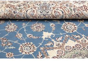 Tappeto Nain 6la Medaglione Floreale Azzurro Avorio 167x255 Cm