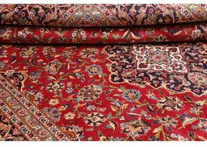Tappeto Ardakan Medaglione Floreale Rosso Blu Scuro 254x378 Cm