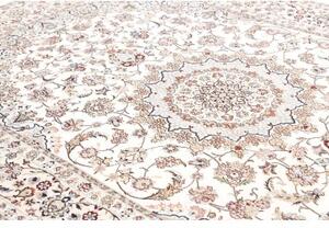 Tappeto Nain 9la Medaglione Floreale Avorio Blu 208x318 Cm
