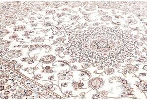 Tappeto Nain 9la Medaglione Floreale Avorio Blu 205x317 Cm
