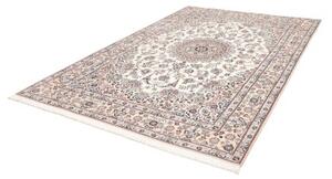 Tappeto Nain 9la Medaglione Floreale Avorio Blu 203x303 Cm