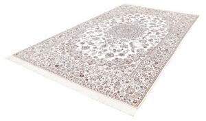 Tappeto Nain 9la Medaglione Floreale Avorio Blu 205x317 Cm