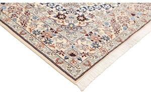 Tappeto Nain 9la Medaglione Floreale Avorio Blu 175x260 Cm