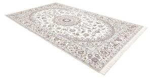 Tappeto Nain 9la Medaglione Floreale Avorio Blu 205x325 Cm