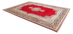 Tappeto Kerman Medaglione Rosso Blu Scuro 237x332 Cm