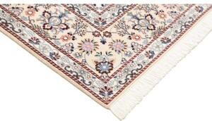 Tappeto Nain 9la Medaglione Floreale Avorio Blu 203x303 Cm