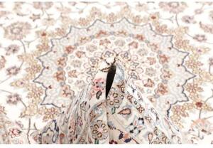Tappeto Nain 9la Medaglione Floreale Avorio Blu 208x318 Cm