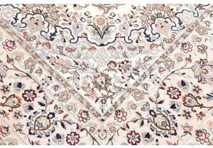 Tappeto Nain 9la Medaglione Floreale Avorio Blu 208x318 Cm