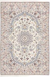Tappeto Nain 9la Medaglione Floreale Avorio Blu 175x260 Cm