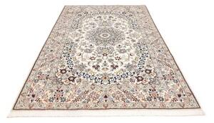 Tappeto Nain 9la Medaglione Floreale Avorio Blu 175x260 Cm