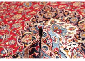Tappeto Ardakan Medaglione Floreale Rosso Blu Scuro 303x405 Cm