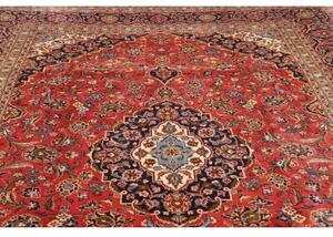 Tappeto Ardakan Medaglione Floreale Rosso Blu Scuro 253x368 Cm