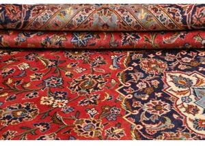 Tappeto Ardakan Medaglione Floreale Rosso Blu Scuro 253x368 Cm