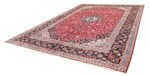Tappeto Ardakan Medaglione Floreale Rosso Blu Scuro 303x405 Cm