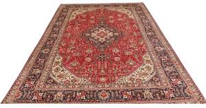 Tappeto Tabriz Stilizzato Rosso Avorio 200x300 Cm
