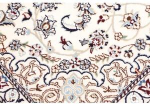 Tappeto Nain 9la Medaglione Floreale Avorio Blu Scuro 87x126 Cm