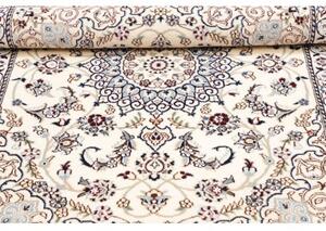 Tappeto Nain 9la Medaglione Floreale Avorio Blu Scuro 87x126 Cm