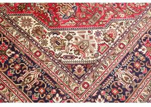 Tappeto Tabriz Stilizzato Rosso Avorio 200x300 Cm
