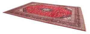 Tappeto Ardakan Medaglione Floreale Rosso Blu Scuro 283x413 Cm