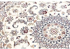 Tappeto Nain 9la Medaglione Floreale Avorio Blu Scuro 87x126 Cm