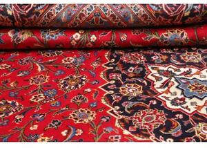 Tappeto Ardakan Medaglione Floreale Rosso Blu Scuro 283x413 Cm